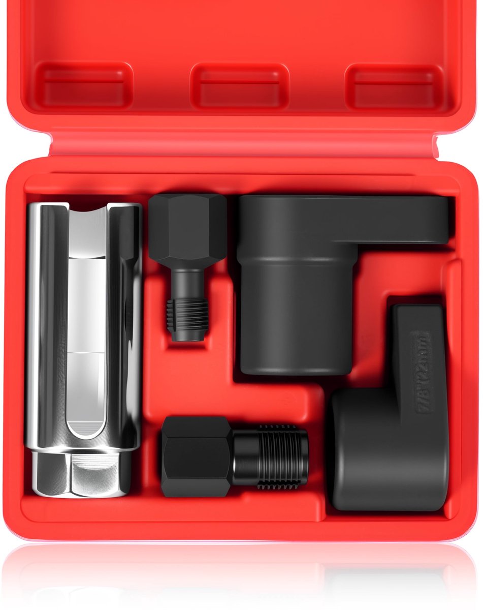 Dailygoods - Dailygoody - Zuurstof Sensor Socket Set - 5 stuks - Handige opbergkoffer - Zuurstofsensor Verwijder Tool - Geschikt voor de meeste voertuigen - Inclus..