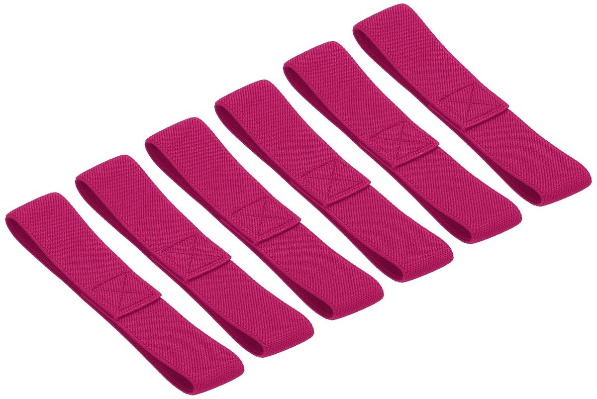 Dailygoods - Cosensi - Dailygoody - Bento Box Straps - Elastische Bevestigingsriemen - Duurzaam en Robuust - Roze - Lunch Box Accessoires - Geschikt voor Thuis en Kantoor -