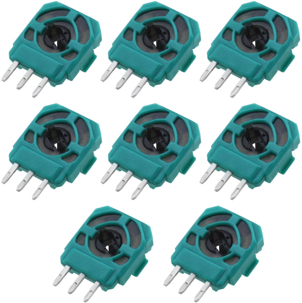 Dailygoods - Dailygoody - 3-pins Joystick Trimmer Potentiometer - Vervangende onderdelen - Compatibel met PS4 - 10K ohm - 8 stuks - Perfect voor controller reparat