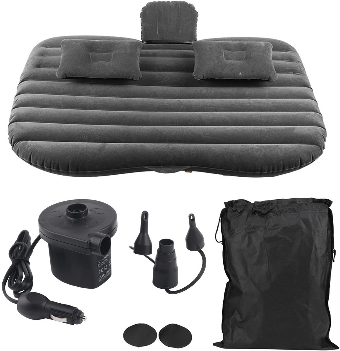 Dailygoods - Dailygoody - SUV-luchtbed - Opblaasbaar matras - Comfortabel en praktisch - Zwart - Geschikt voor reizen en kamperen - Ideaal voor lange ritten