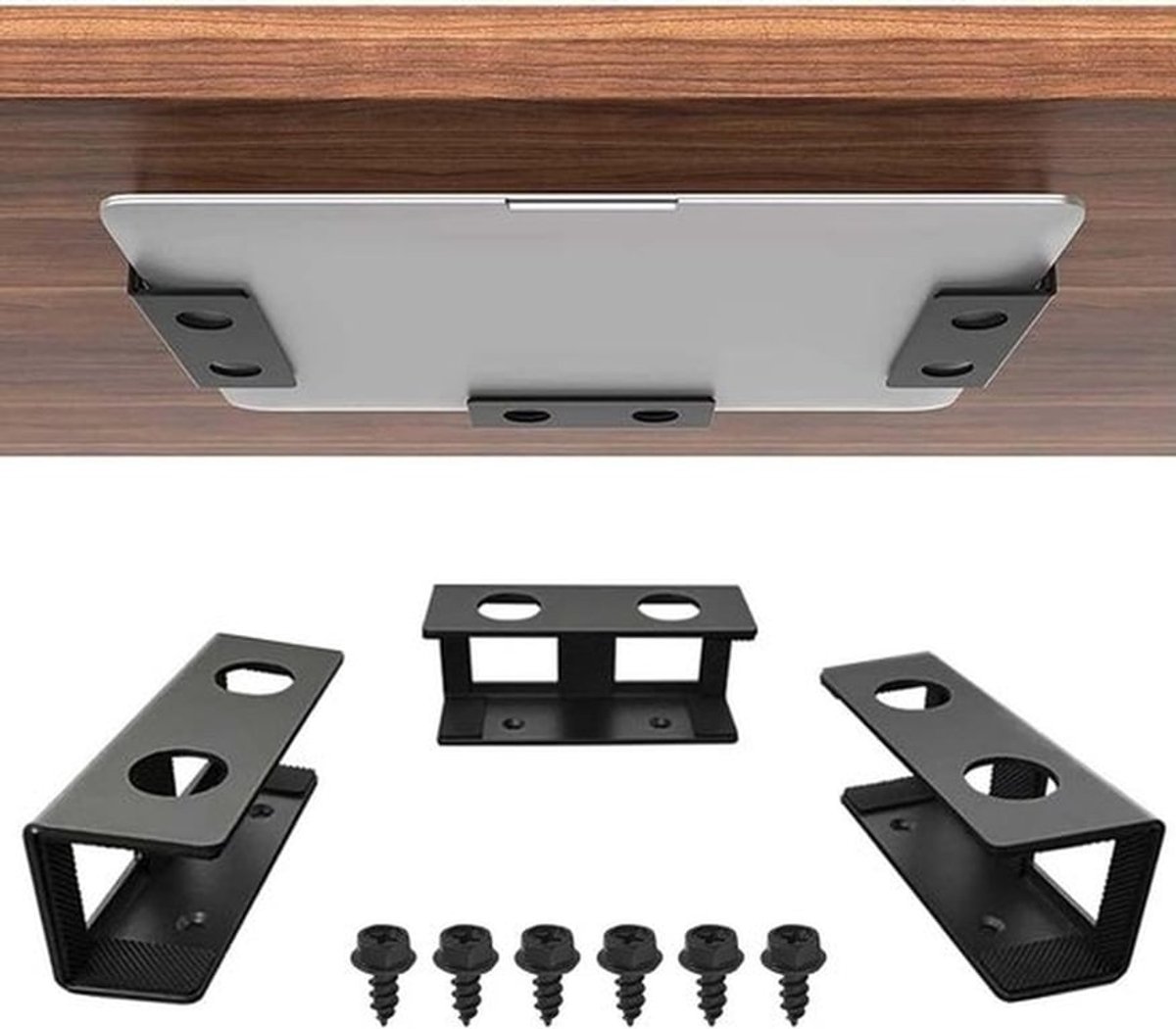 Laptop Onder-Bureau Houder en Organizer voor Diverse Apparaten