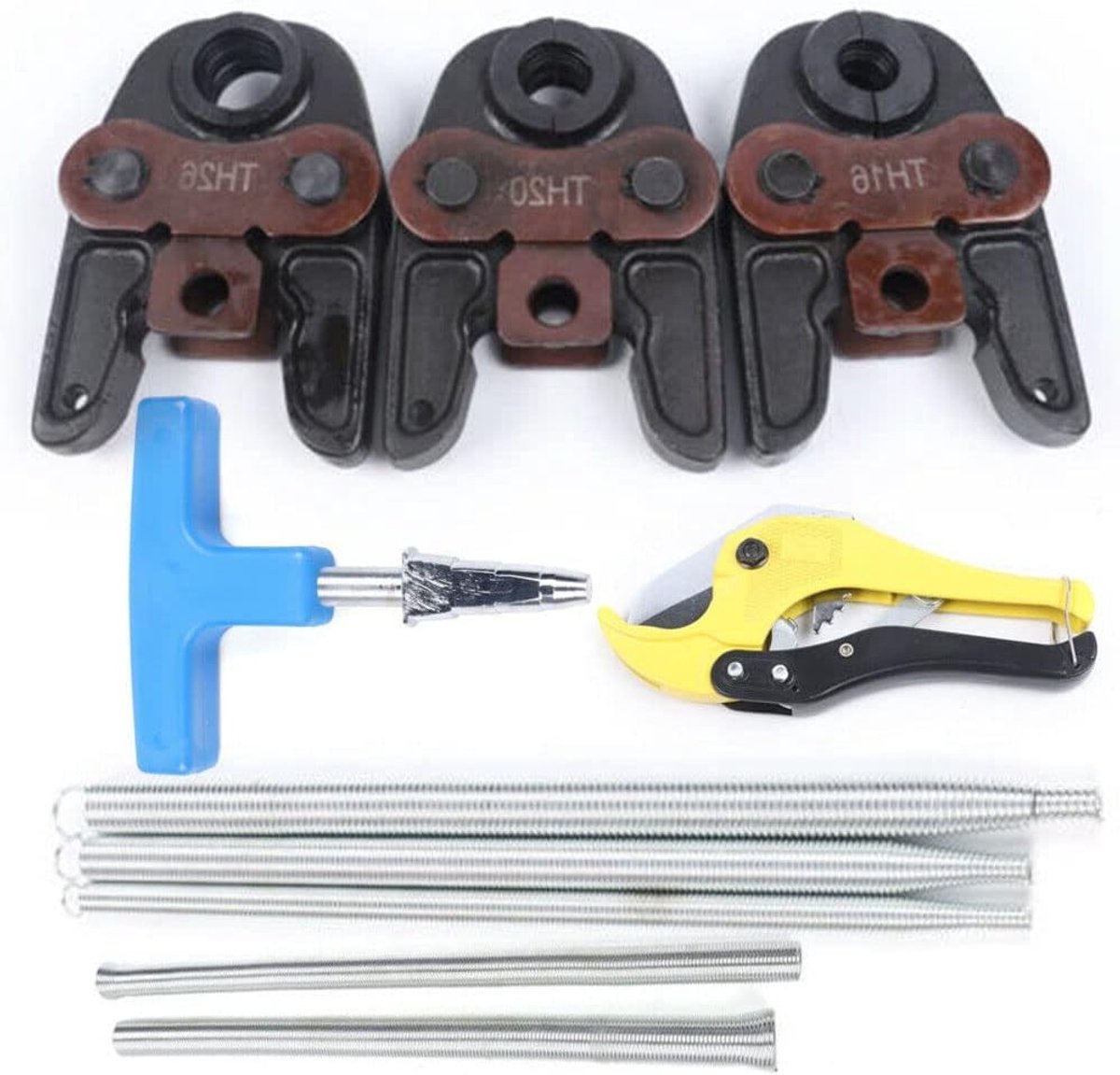 Metaal persbek voor 16/20/26 mm composietbuizen, persstang, mini persmachine en accessoires voor installatie