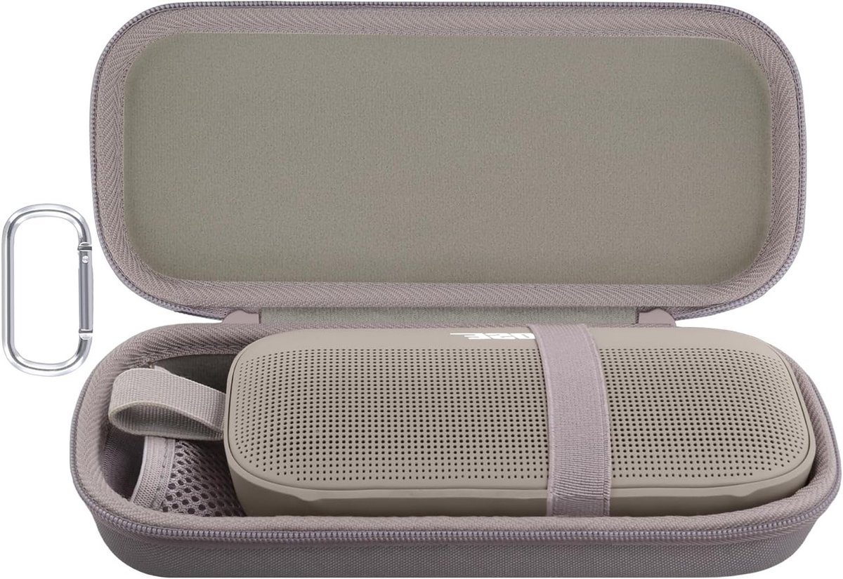 Draagbare Bluetooth speaker beschermtas voor SoundLink Flex - Hard case, reisbescherming, zandkleur