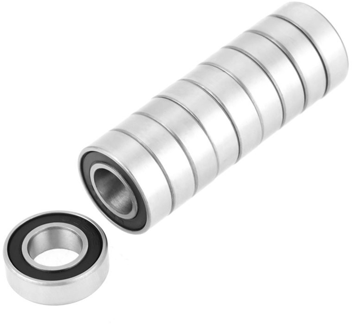 Dailygoods - 10 Stuks Rubber Afgedichte Kogellagers 8x16x5mm voor Kleine Projecten