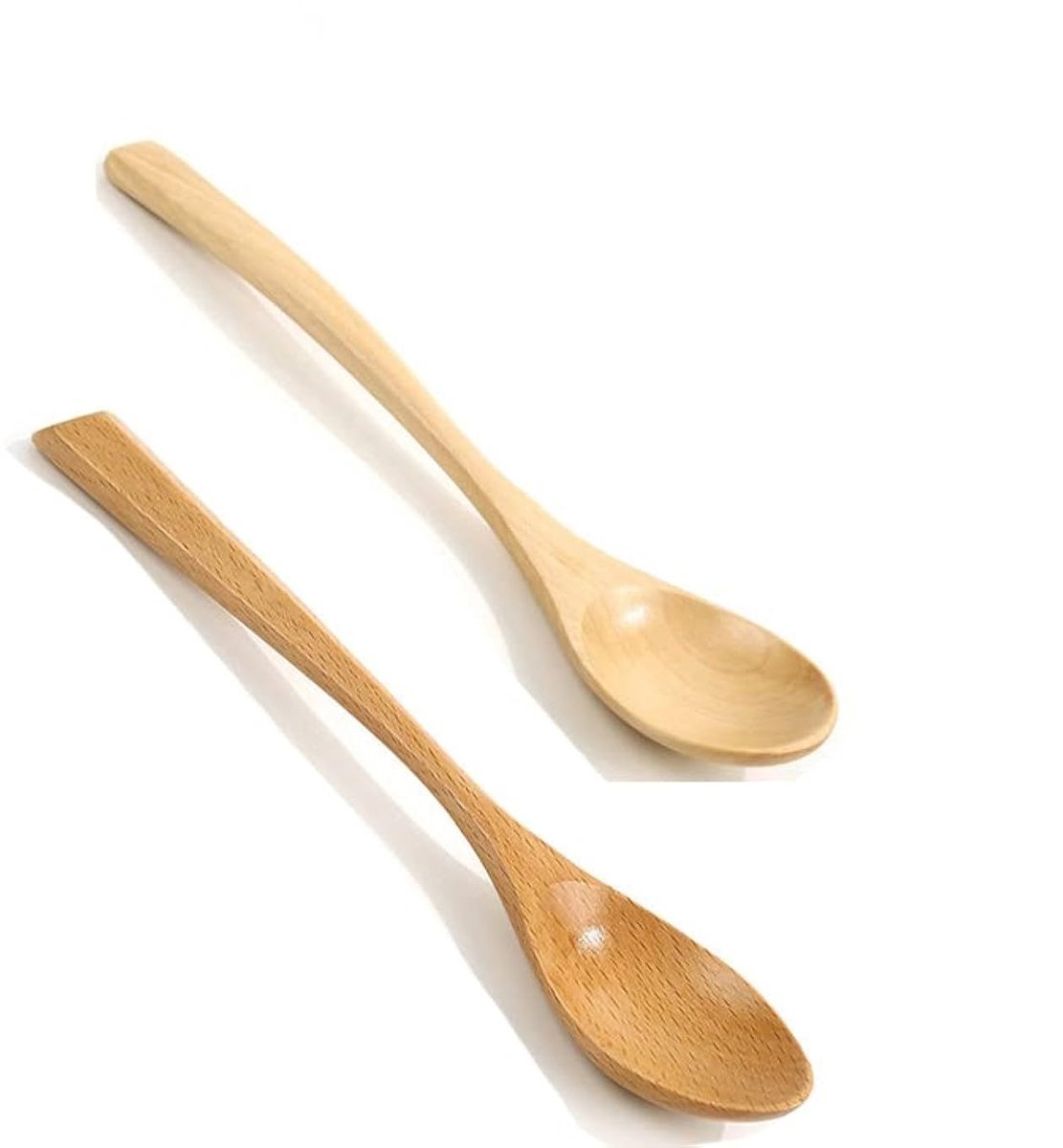 Dailygoods - Set van 2 Handgemaakte Houten Lepels