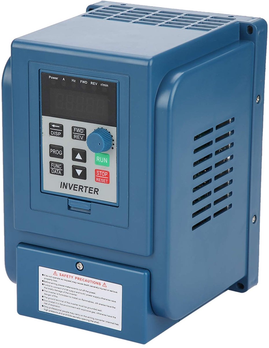Dailygoods - Dailygoody - AC 380V 1.5kW 4A Variabele Frequentie Aandrijving - Snelheidsregelaar voor Driefasige Motor - Hoogwaardig en Betrouwbaar - Compact Formaa