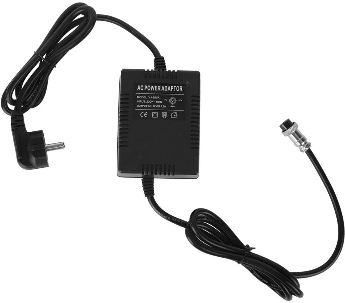 Dailygoods - Dailygoody - 18V AC mixer voeding - 1.6A voeding - Stabiele spanning - EU stekker - Mixervoeding - Geschikt voor MG16/6FX/MG166C/MG166CX - 220V