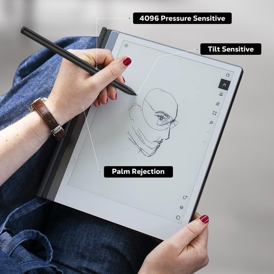 Dailygoods - Dailygoody - Magnetic Pen - Digitale Stylus Pen - Ergonomisch ontwerp - 4096 Drukniveaus - Geschikt voor reMarkable 2 en Kindle Scribe - Incl... — afbeelding 5