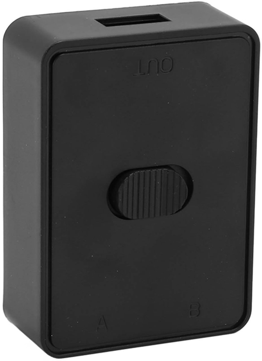 Dailygoods - Dailygoody - USB 2.0-schakelaar - Bi-directioneel - Eenvoudige installatie - Geschikt voor printer en scanner - Deel 1 apparaat tussen 2 computers -