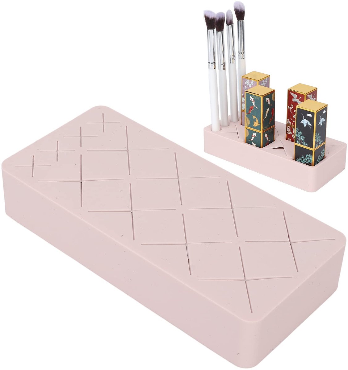 Dailygoods - Dailygoody - Silicone Lipstick Organizer - Multifunctionele Make-up Houder in Roze