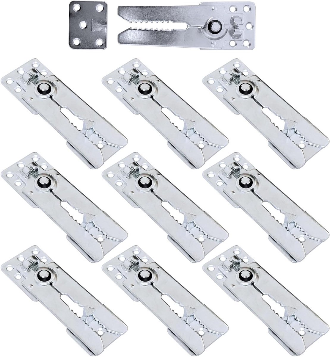 Set van 10 Gegalvaniseerde IJzeren Connector Clips voor Meubels en Hoekbanken (155MM)