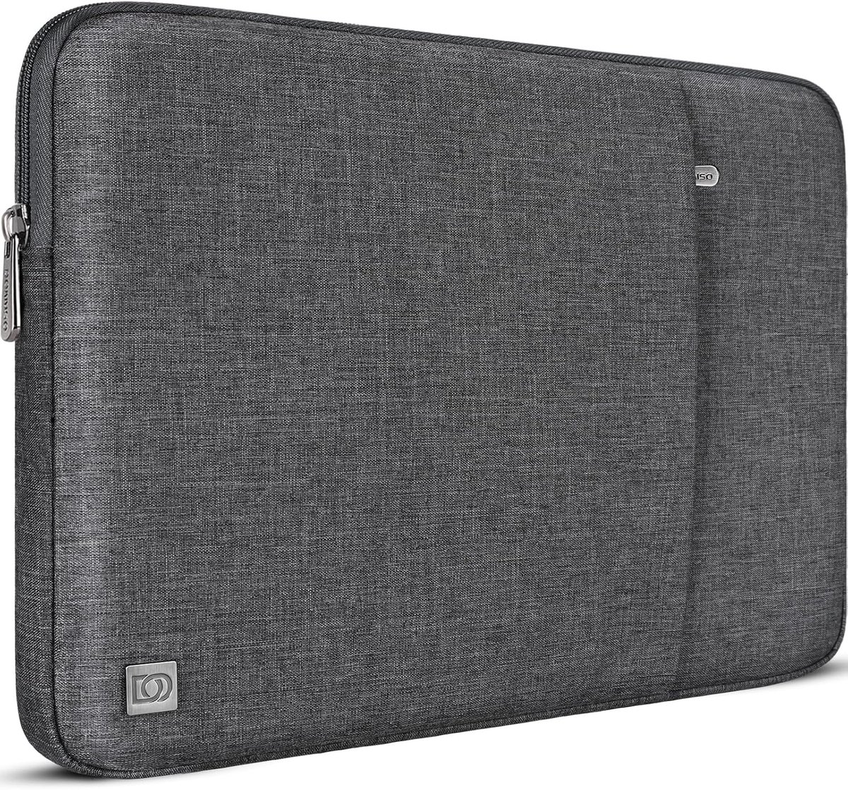 DOMISO Laptoptas, hoes voor MacBook Air 15 inch M5 (2026), M4, M3, M2,14-15 inch HP Dell ASUS Lenovo, laptophoes dames, notebook, sleeve, case, tas, beschermhoes, donkergrijs