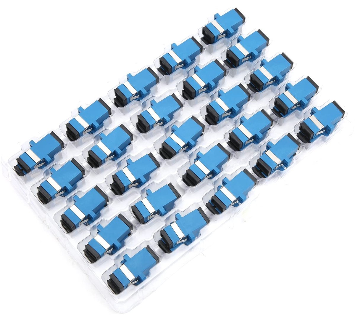 Dailygoody - SC-SC-koppeling - glasvezeladapter - hoogwaardige connectiviteit - 50 stuks - aansluitadapter - perfect voor industrie - veelzijdig gebru