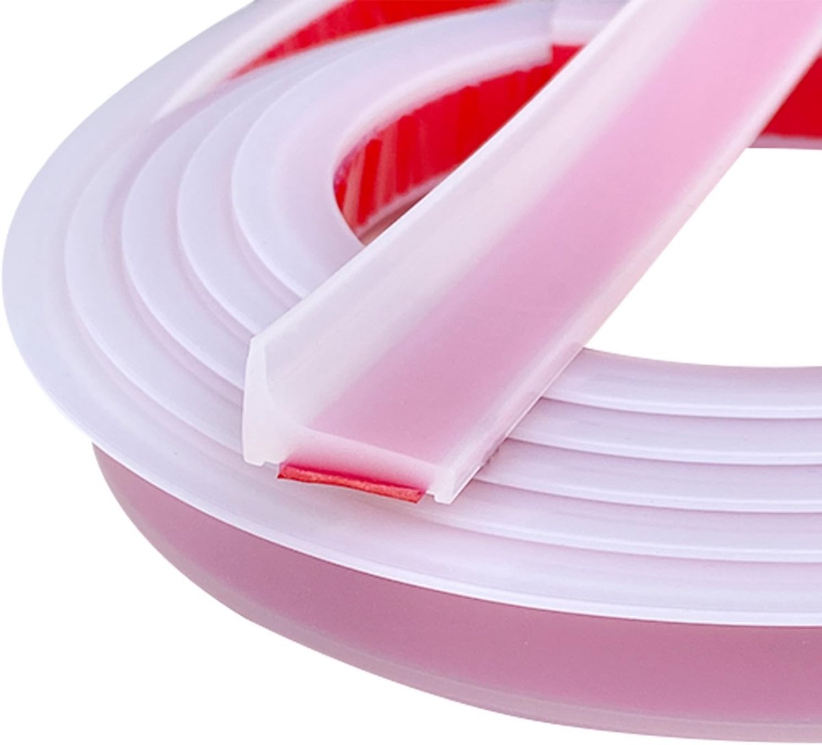 Zelfklevende Douche Splash Guard Strip 2.6m - Waterdichte Silicone Waterstopper voor Douche, Keuken en Badkamer, Bescherming tegen Wateroverlast