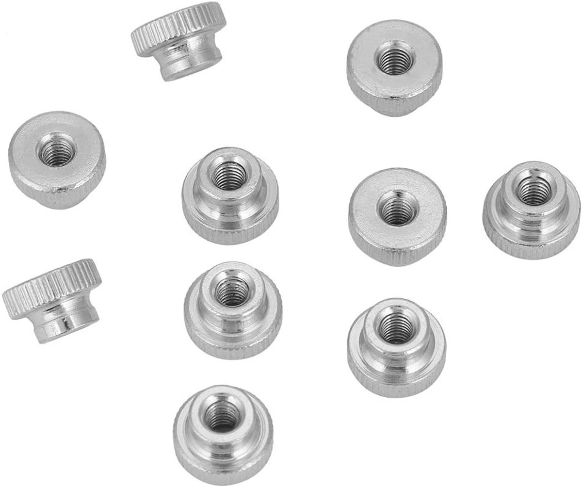 Pack van 10 knurled thumb nuts M3, verchroomd koolstofstaal, handmatige knoppen voor bevestiging en montage
