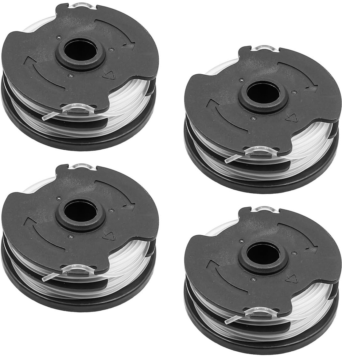 Dailygoods - Dailygoody - Grastrimmer spoel - 4 vervangende spoel - Flexibel en duurzaam - ABS materiaal - Geschikt voor Parkside trimmers