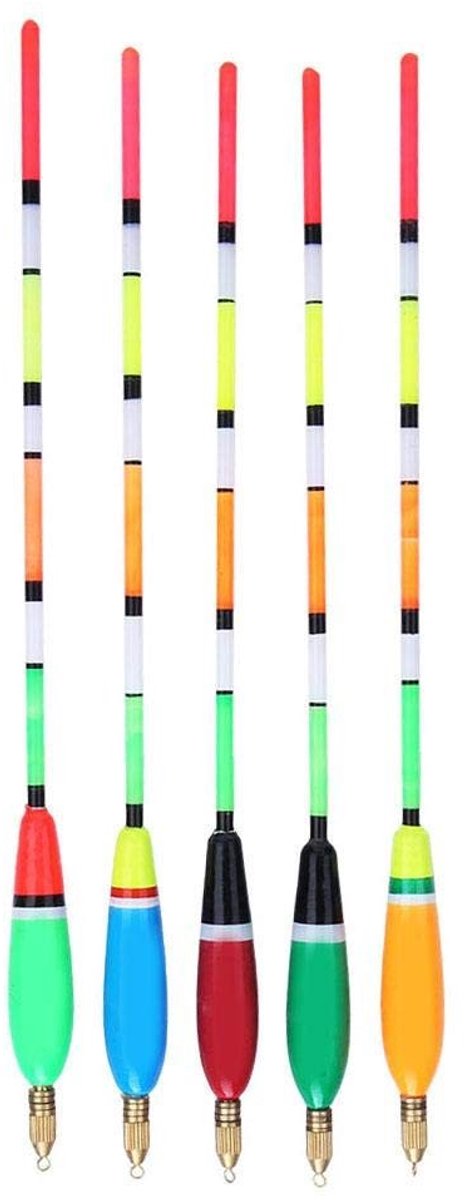 Dailygoods - Dailygoody - Visdobbers Kit - Vissen Bobber Kit - Hoge Zichtbaarheid - Meerdere Kleuren - Lichtgewicht Balsa Hout - Visbeet Indicator - Geschikt voor ..