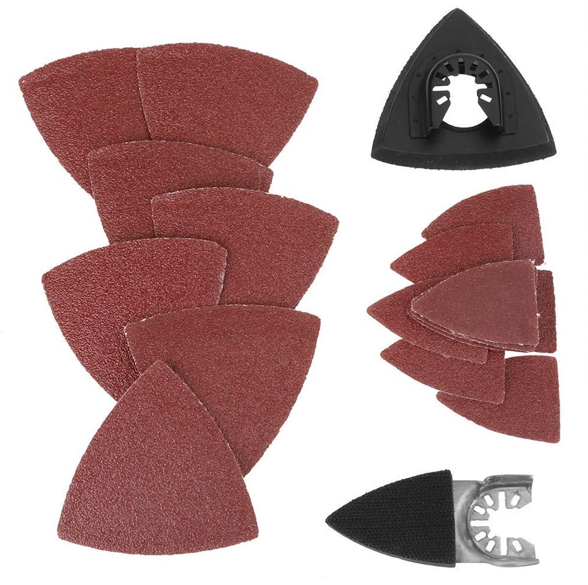 Dailygoods - Dailygoody - Triangle Sandpaper - 82-delige Schuurset - Multi-functioneel voor Hout en Kunststof - Geschikt voor Diverse Materialen - Inclusief 82 Sch