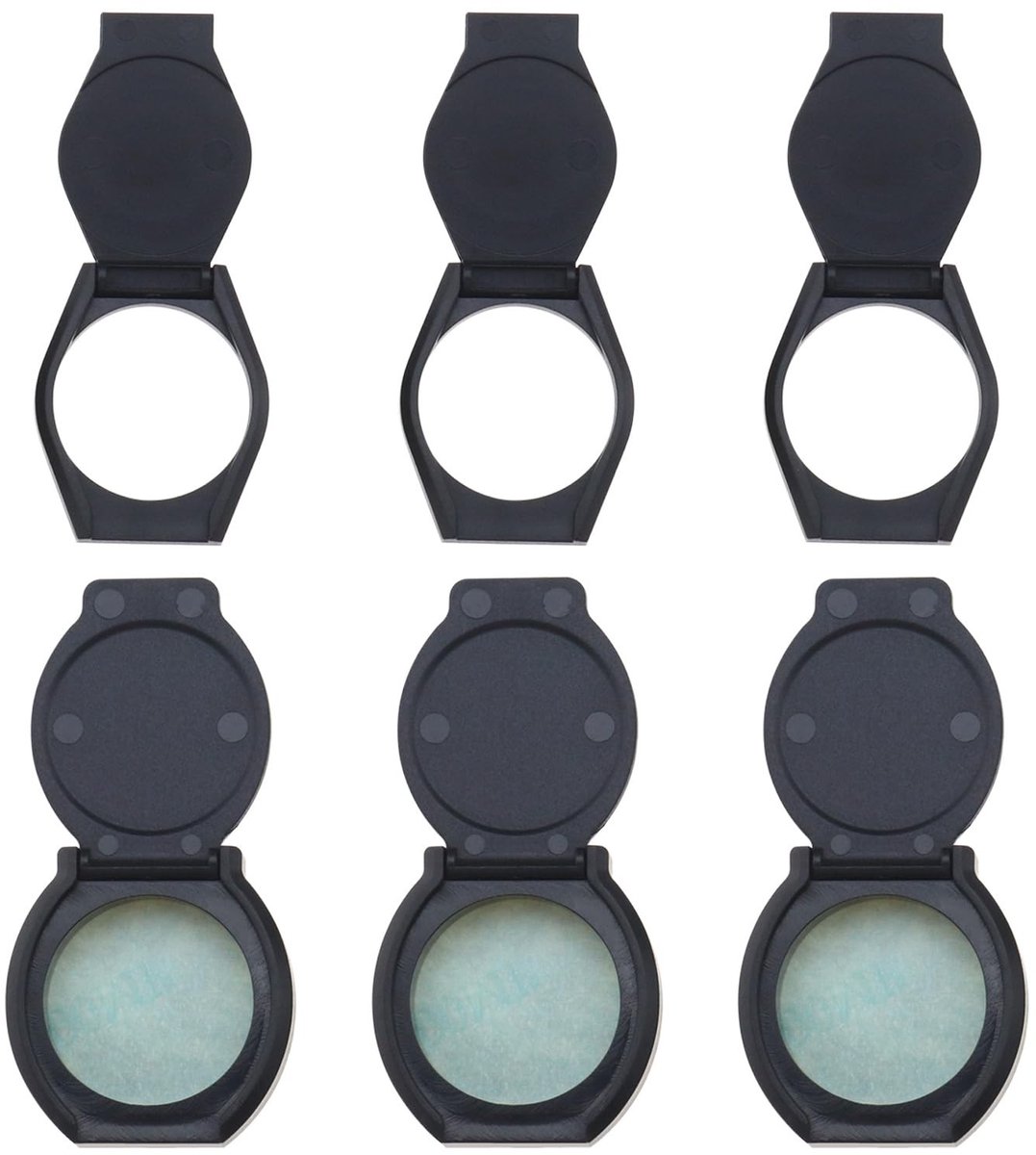 Dailygoody - Privacy Shutter Lens Caps - Webcam Bescherming - Zwart - Zelfklevend - 6 Stuks - Voor Laptop en Camera