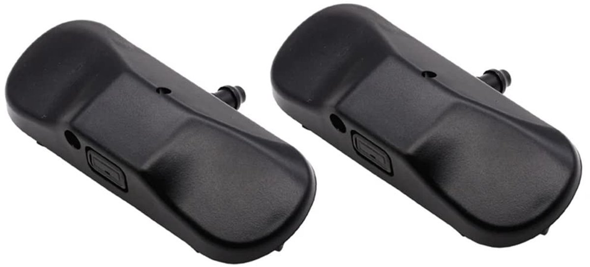 Dailygoody - Ruitenwissersproeimondstukken - Verwarmde sproeiers - Zwart - Ruitensproeier onderdelen - Geschikt voor VW modellen - 2 stuks