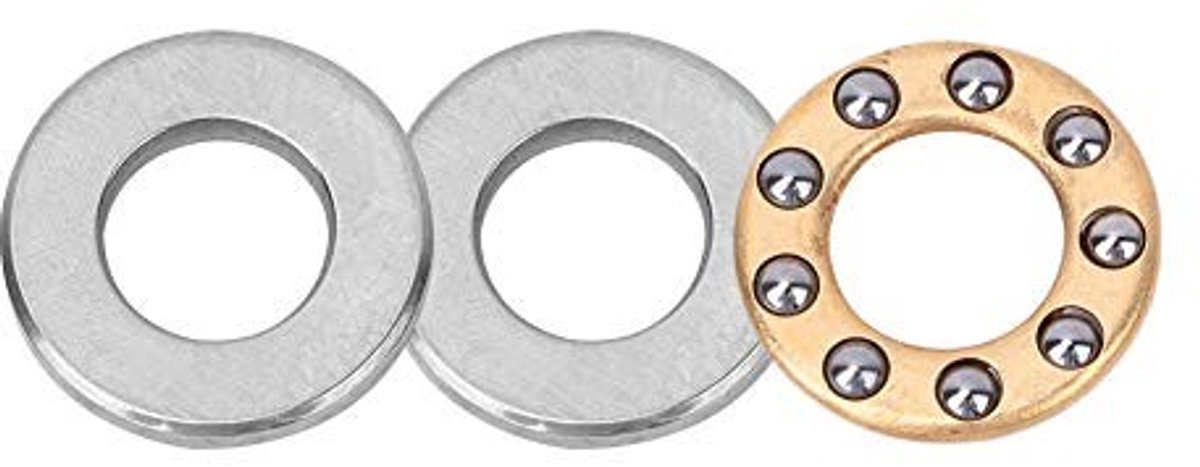 Dailygoody - Thrust Ball Bearing Kit - Hoogprecisie Miniatuur Lagers - 10 Stuks - 5x12x4mm - Onderdeel voor Mechanische Toepassingen - Geschikt voor R