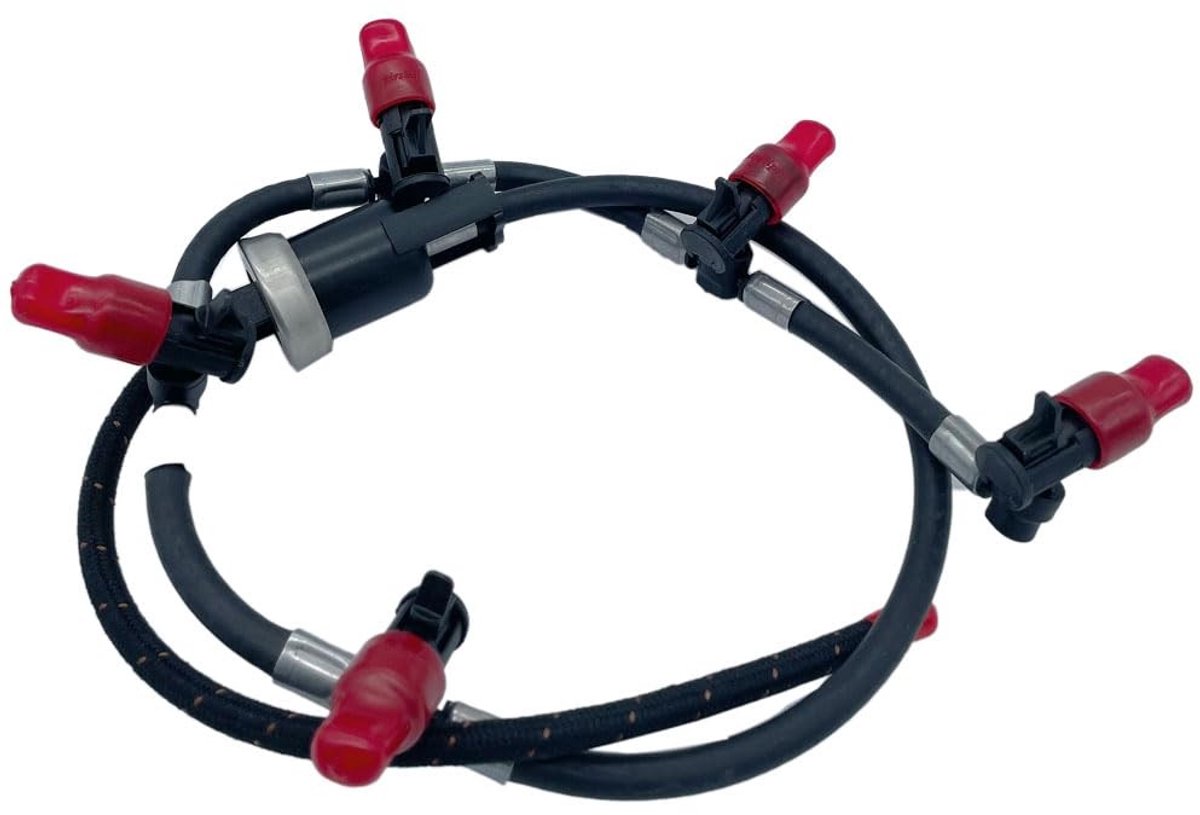 Dailygoody - Injector Slang Brandstofinjector - Lekkende Slang - Rood - Overloop Slangpijp - Geschikt voor V-W Crafter 2.5 - 2006-2016