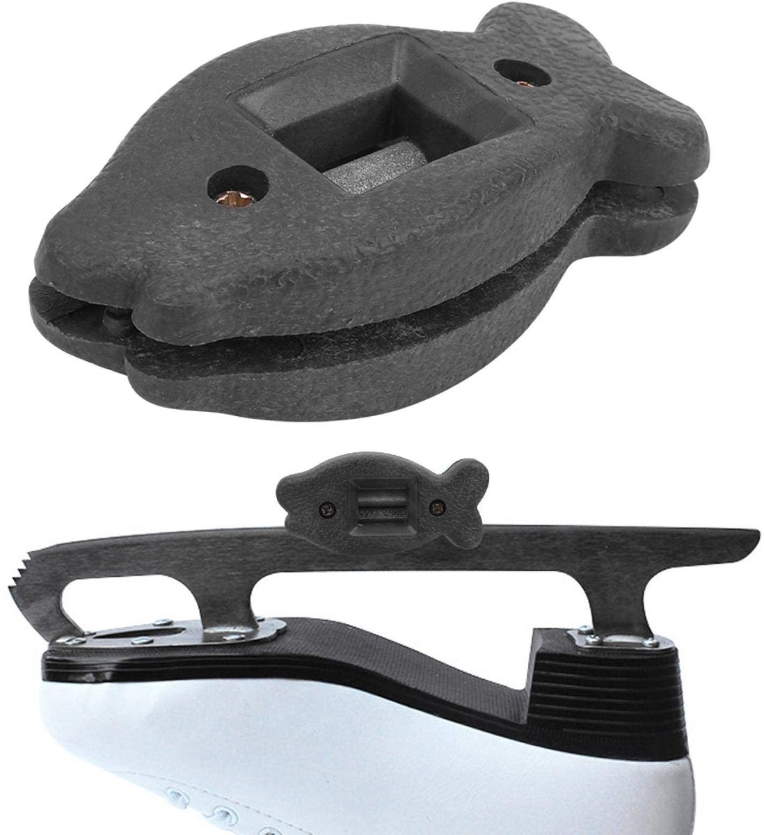 Dailygoody - IJs Skate Mes Scherpmaker - Handmatige Scherpmaker - Compact en Draagbaar - Zwart - Onderhouds Tool - Voor IJs Schaatsen - IJs Schaatsen