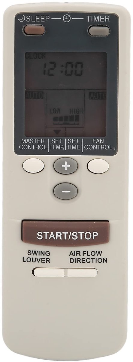 Dailygoody - Vervangende Afstandsbediening - Airconditioning Controle - Geschikt voor Fujitsu - Handige Afstandsbediening - Vervangend Accessoire - AR