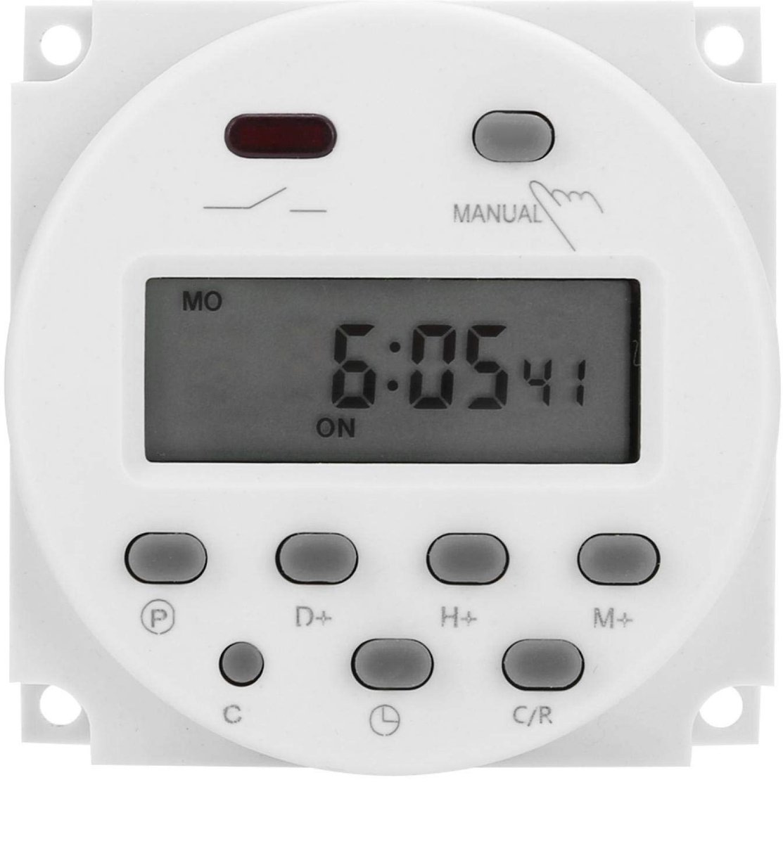 Dailygoody - Digitale Tijdschakelaar - 12 Volt - LCD-display - Microcomputer Timer - Nauwkeurige Timing - Voor Klusprojecten