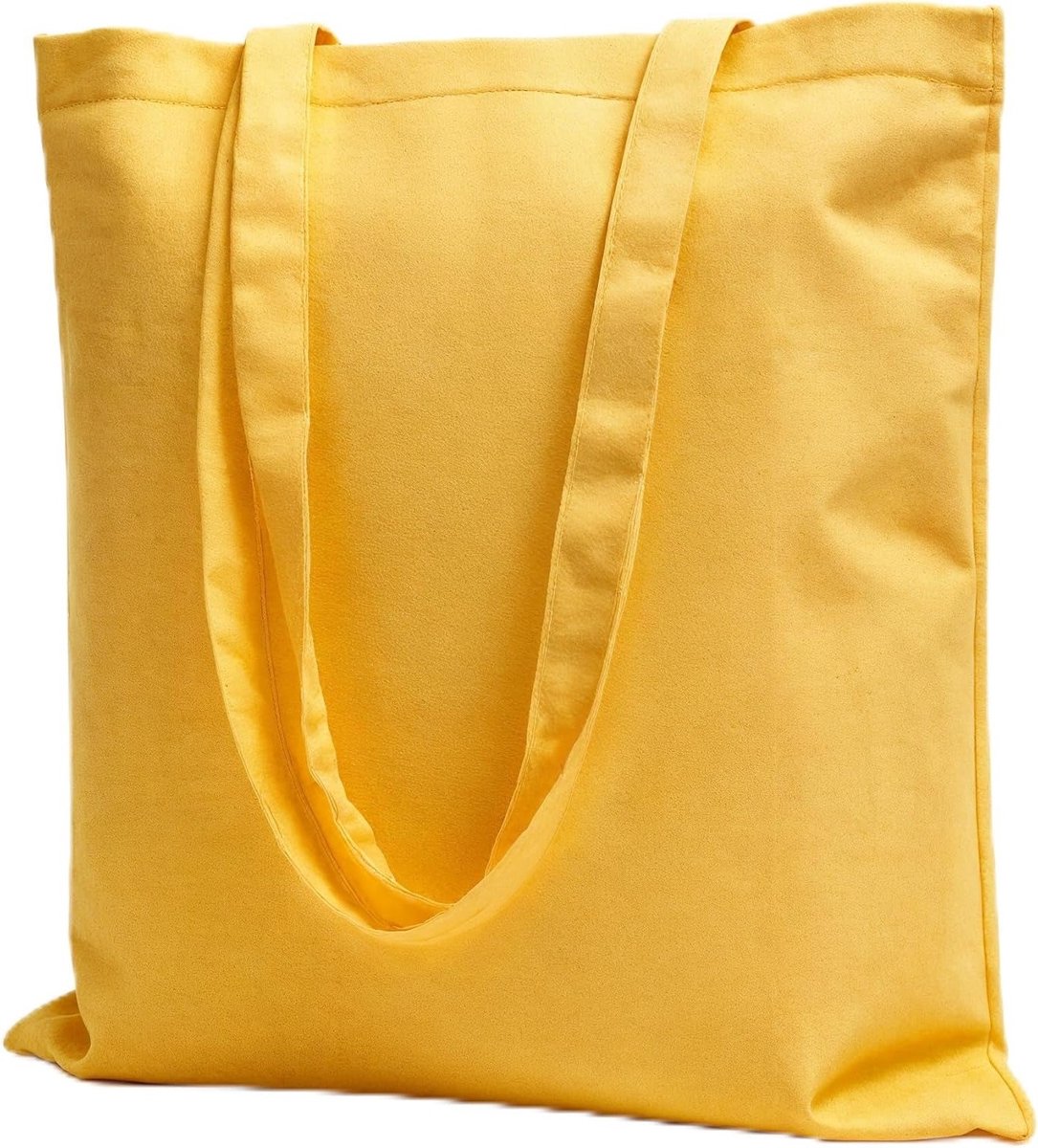 Katoenen Shopper 38 x 42 cm – Herbruikbare Milieuvriendelijke Tas voor Bedrukken en Beschilderen – Ideaal voor Winkelen en Dagelijks Gebruik