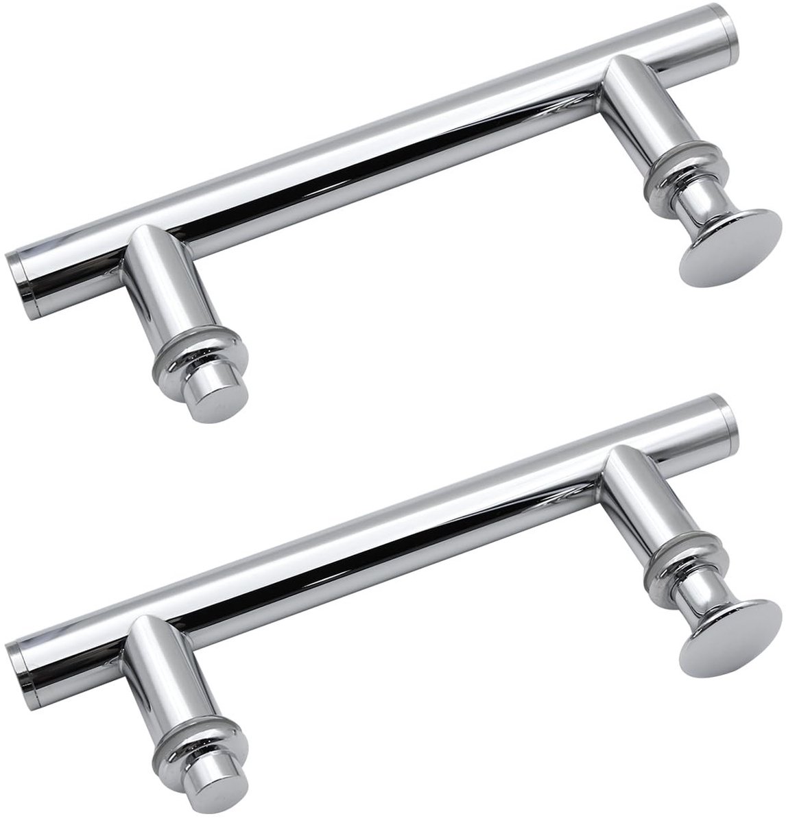 Dailygoody - Douche Deurgreep - Rvs Trekgreep - Eenvoudige installatie - 145mm Gat tot Gat - Modern design - Perfect voor badkamer - 2 Pack