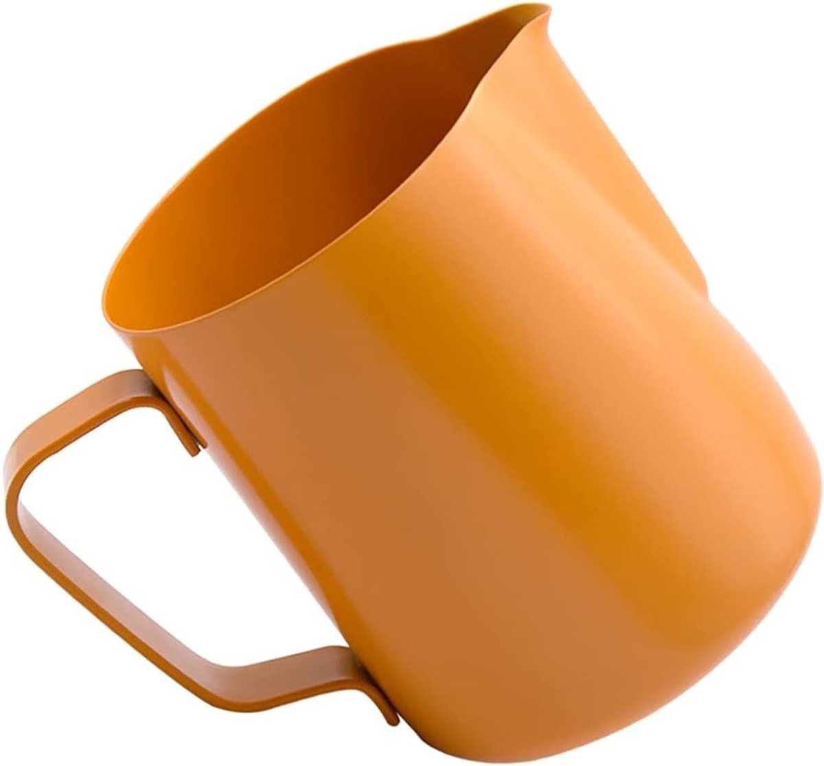 Roestvrijstalen Melkopschuimkan 400ML voor Latte Art, Cappuccino en Espresso – Geel