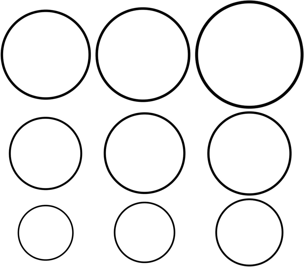 112 Stuks O-ring Set voor Horloges, Waterdichte Rubber Afdichtingen van 0,6 mm, Geschikt voor Diverse Achterkanten van 13-40 mm