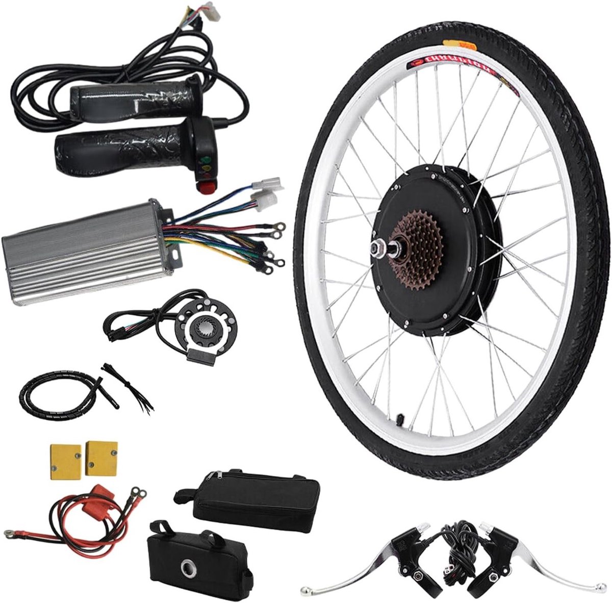 Achterwielset 1000 W voor fietsen met 26 inch banden - Fietsvelgen, Fietsonderdelen en Wielset