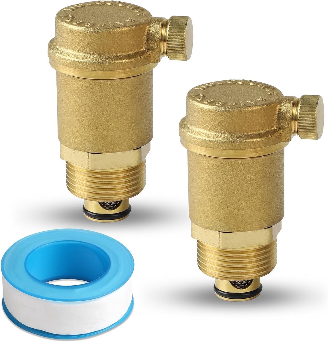 Automatische luchtventielen 2 stuks DN20 G3/4 inch messing luchtventilatie klep met mannelijke draad voor ventilatiesystemen