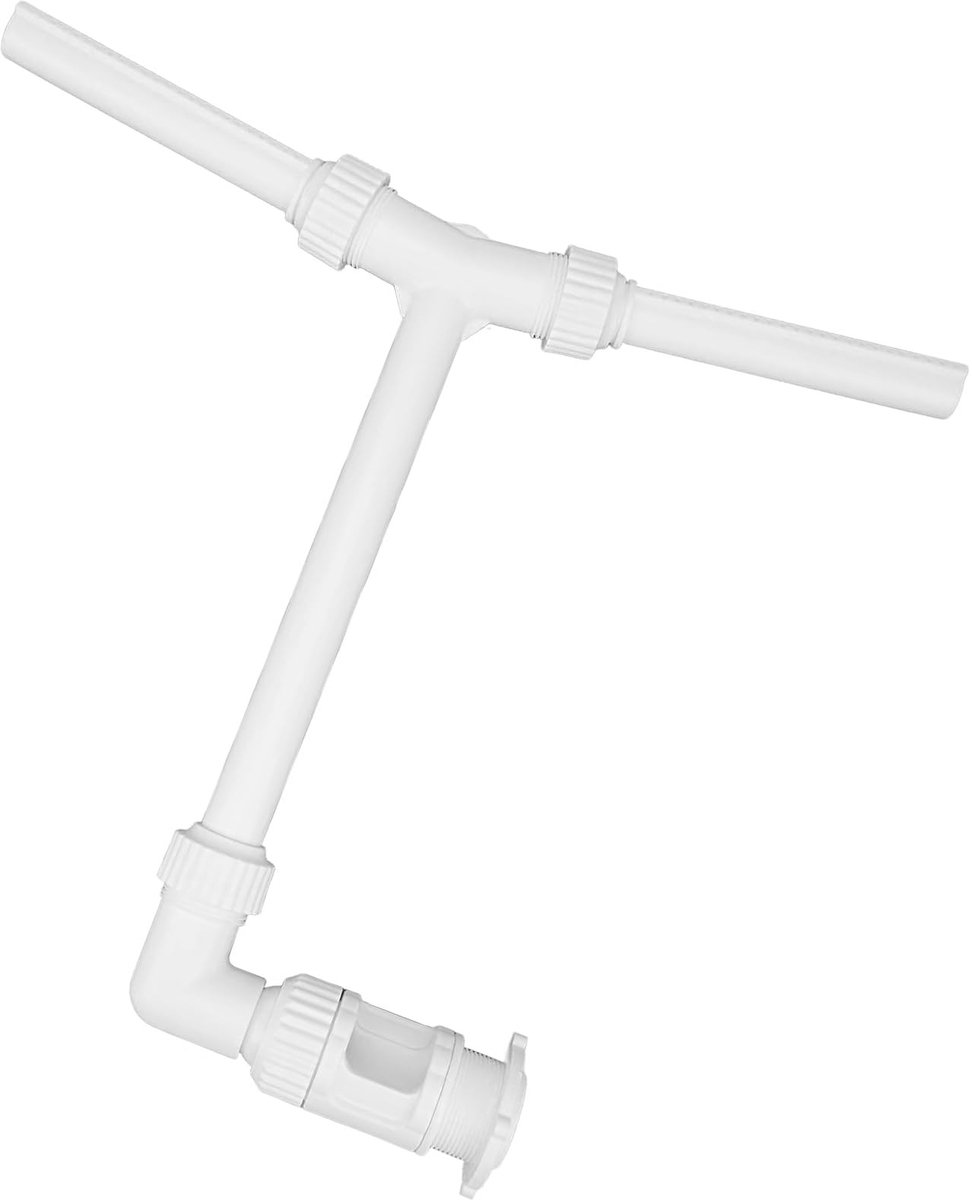 Dailygoods - Dailygoody - Luxe dubbel mondstuk verstelbaar zwembad waterval fontein - Elegant design - Geschikt voor vijvers en zwembaden - Verstelbare waterstroom...