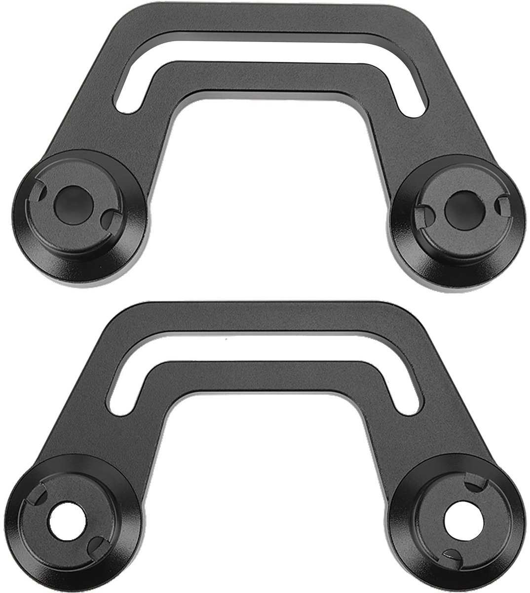Dailygoods - Dailygoody - Headlight Mount - Aluminium Voorruitmontage Bracket - Stevige constructie - Geschikt voor Jeep Wrangler - Voorruit bevestiging - Per