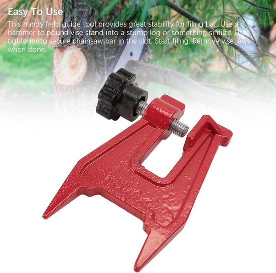 Vijlklem Kettingzaag - Slijpgeleider Montage - Ketting Zagen - Stabiele Boomstronk Grip - 125 cm Lengte - Aluminium — afbeelding 2