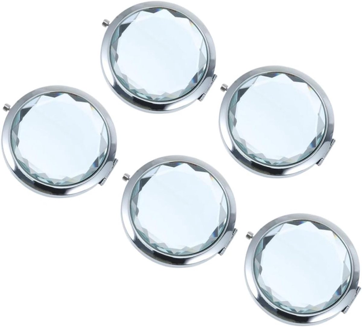 Vouwspiegels 5 Stuks - Make-up spiegeltjes - Onderweg bijwerken - Dubbelzijdig - 65 cm - Wit