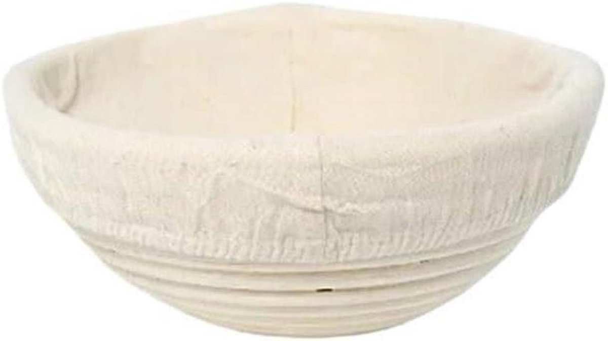 Sourdough Proofing Manden, Rotan broodmanden rond houtkleur meerdere maten(20x8cm)