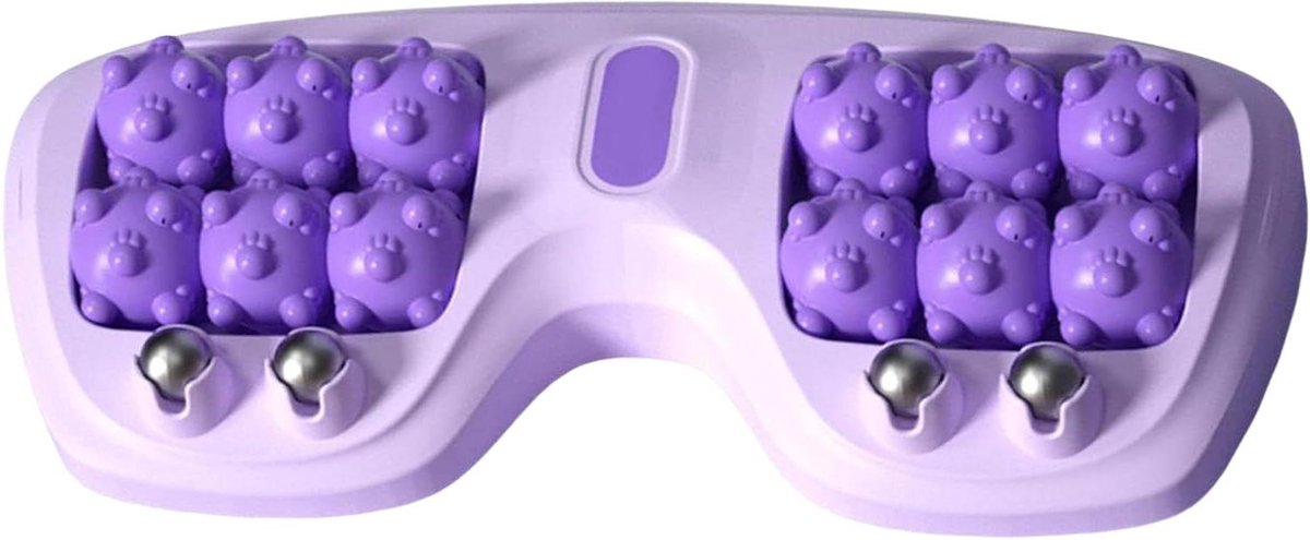 Voetmassage Rol - Dubbele Rol - Spierherstel Bevorderen - Antislip Stabiliteit - 28x14x3cm - Zwart