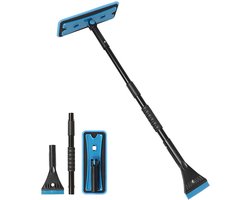 Sneeuwschuiver Auto - Winterhulp - Winterklaar Maken - Lakvriendelijk Ontwerp - 72-91 cm - Blauw