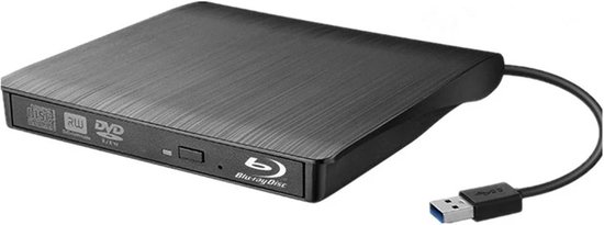 Externe DVD Brander - USB CD Station - Bestanden Archiveren - Verborgen USB Kabel - USB 3.0 - Zwart — afbeelding 5