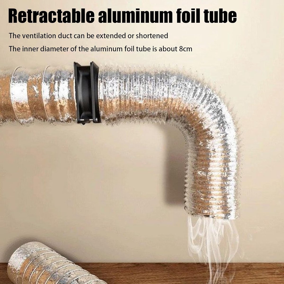 Ventilatieventilator - Afzuigventilator - Luchtcirculatie Verbeteren - Instelbare Snelheid