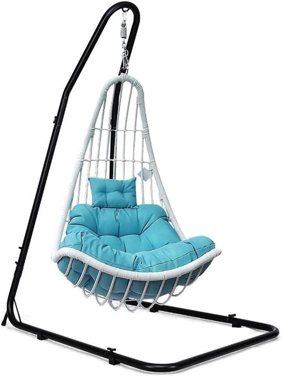 Hangmat Standaard - Metalen Frame - Ontspannen Buiten - In Hoogte Verstelbaar - 250 cm - Zwart