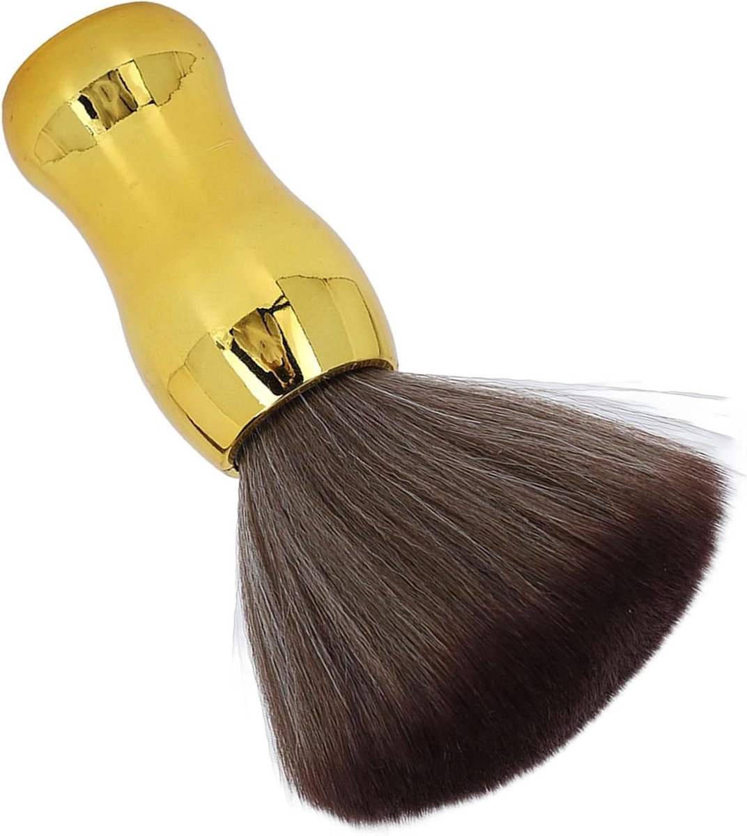 Kappersborstel Nylon - Nekborstel Stoffer - Haar Verwijderen - Zacht Nylon Haar - 45 x 16 cm - Goud