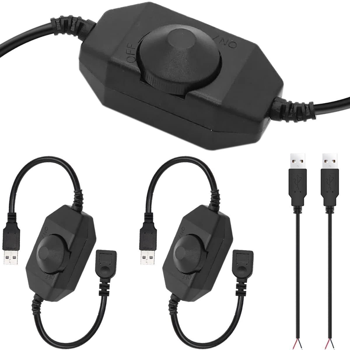 Dailygoods - Dimbare LED Strip Lights Schakelaar met USB Aansluiting