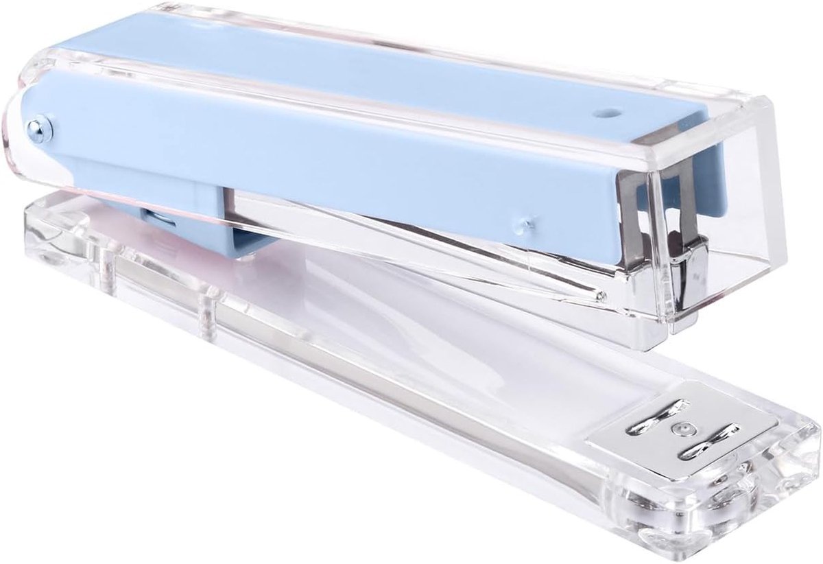 Transparante Acryl Nietmachine voor Bureau, Ergonomisch Ontwerp, Ideaal voor Thuis, Kantoor en School, Handig en Stijlvol Accessoire