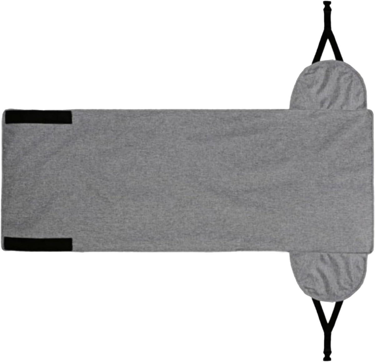 Vliegtuig Voetsteun - Draagbare Hangmat - Reiscomfort Verhoging - Verstelbaar Ontspanningsontwerp - 100 cm - Zwart