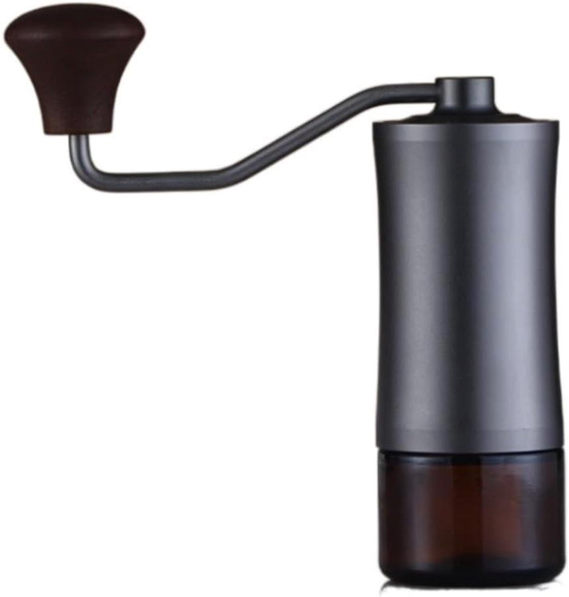 Handmatige Koffiemolen - Bonenmaler - Verse Koffie Zetten - Roestvrijstalen Braam - 16.1 x 30cm - Zilver